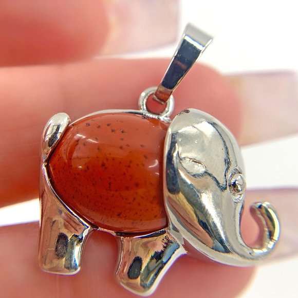 1 pcs Energy Healing Elephant Pendant‎ Good Luck Protection Meditation Positive - Picture 12 of 14